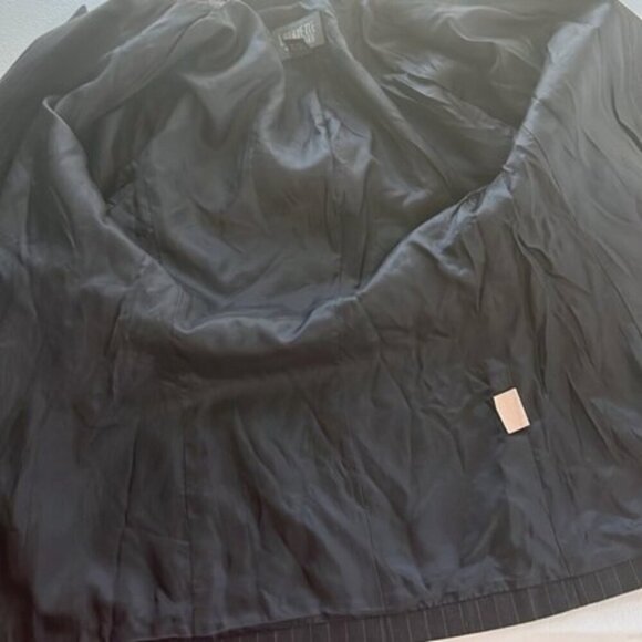 Lafayette 148 NY Wool Blazer Charcoal Pinstripe Single Button Pocketed Jacket 8 - Picture 8 of 14